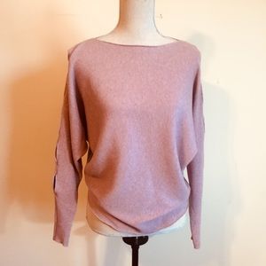 wool blend sweater chic sweater cold shoulder